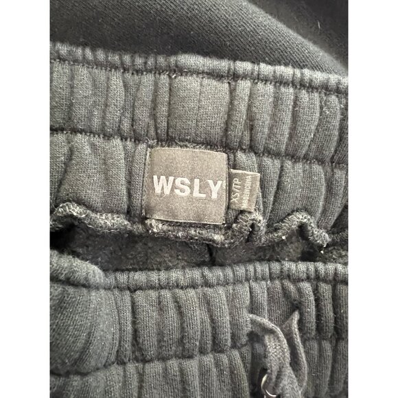WSLY Drawstring Sweatpants in Black - Picture 5 of 5